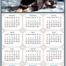 2025 Magnetic Calendar - Calendar Magnets - Today is My Lucky Day - Dogs Themed 010 (7 x 10.5)