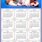 2025 Magnetic Calendar - Calendar Magnets - Today is My Lucky Day - Dogs Themed 011 (8 x 5.25)