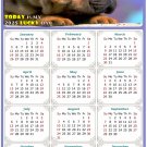 2025 Magnetic Calendar - Calendar Magnets - Today is My Lucky Day - Dogs Themed 012 (8 x 5.25)