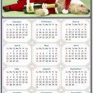2025 Magnetic Calendar - Calendar Magnets - Today is My Lucky Day - Dogs Themed 014 (8 x 5.25)