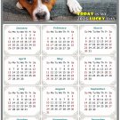 2025 Magnetic Calendar - Calendar Magnets - Today is My Lucky Day - Dogs Themed 017 (8 x 5.25)