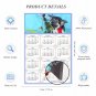 2025 Magnetic Calendar - Calendar Magnets - Today is My Lucky Day - Dogs Themed 020 (7 x 10.5)