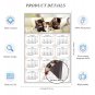 2025 Magnetic Calendar - Calendar Magnets - Today is my Lucky Day - Cat Themed 021 (7 x 10.5)