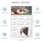 2025 Magnetic Calendar - Calendar Magnets - Today is my Lucky Day - Cat Themed 023 (7 x 10.5)