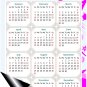2025 Magnetic Calendar - Calendar Magnets - Today is my Lucky Day - Themed 04 (7 x 10.5)