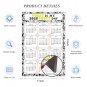 2025 Magnetic Calendar - Calendar Magnets - Today is my Lucky Day - Themed 040 (5.25 x 8)