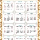 2025 Magnetic Calendar - Calendar Magnets - Today is my Lucky Day - Themed 042 (5.25 x 8)