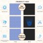 School Locker Magnetic Wallpaper - Pack of 3 Sheets - Geometric (vg 026)