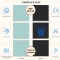 School Locker Magnetic Wallpaper - Pack of 3 Sheets - Geometric (vg 012)