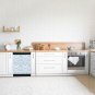 Dishwasher Magnet Cover - Reusable Magnetic Tiles Decal - Pack of 4 Tiles - V02