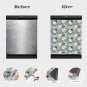 Dishwasher Magnet Cover - Reusable Magnetic Tiles Decal - Pack of 4 Tiles - V03
