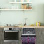 Dishwasher Magnet Cover - Reusable Magnetic Tiles Decal - Pack of 4 Tiles - V05