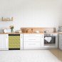 Dishwasher Magnet Cover - Reusable Magnetic Tiles Decal - Pack of 4 Tiles - V09