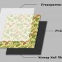 Dishwasher Magnet Cover - Reusable Magnetic Tiles Decal - Pack of 4 Tiles - V09