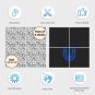 Dishwasher Magnet Cover - Reusable Magnetic Tiles Decal - Pack of 4 Tiles - V014