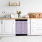 Dishwasher Magnet Cover - Reusable Magnetic Tiles Decal - Pack of 4 Tiles - V017