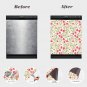 Dishwasher Magnet Cover - Reusable Magnetic Tiles Decal - Pack of 4 Tiles - V018