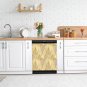 Dishwasher Magnet Cover - Reusable Magnetic Tiles Decal - Pack of 4 Tiles - V019