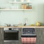 Dishwasher Magnet Cover - Reusable Magnetic Tiles Decal - Pack of 4 Tiles - V020