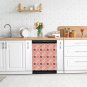 Dishwasher Magnet Cover - Reusable Magnetic Tiles Decal - Pack of 4 Tiles - V020
