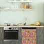 Dishwasher Magnet Cover - Reusable Magnetic Tiles Decal - Pack of 4 Tiles - V026