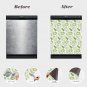 Dishwasher Magnet Cover - Reusable Magnetic Tiles Decal - Pack of 4 Tiles - V030
