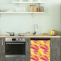 Dishwasher Magnet Cover - Reusable Magnetic Tiles Decal - Pack of 4 Tiles - V033