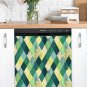 Dishwasher Magnet Cover - Reusable Magnetic Tiles Decal - Pack of 4 Tiles - V035