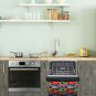 Dishwasher Magnet Cover - Reusable Magnetic Tiles Decal - Pack of 4 Tiles - V039