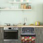 Dishwasher Magnet Cover - Reusable Magnetic Tiles Decal - Pack of 4 Tiles - V040