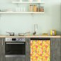 Dishwasher Magnet Cover - Reusable Magnetic Tiles Decal - Pack of 4 Tiles - V042