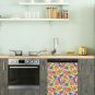 Dishwasher Magnet Cover - Reusable Magnetic Tiles Decal - Pack of 4 Tiles - V041