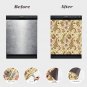 Dishwasher Magnet Cover - Reusable Magnetic Tiles Decal - Pack of 4 Tiles - V043