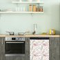 Dishwasher Magnet Cover - Reusable Magnetic Tiles Decal - Pack of 4 Tiles - V044