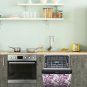 Dishwasher Magnet Cover - Reusable Magnetic Tiles Decal - Pack of 4 Tiles - V046