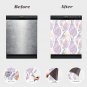Dishwasher Magnet Cover - Reusable Magnetic Tiles Decal - Pack of 4 Tiles - V048