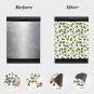Dishwasher Magnet Cover - Reusable Magnetic Tiles Decal - Pack of 4 Tiles - V050