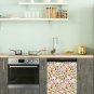 Dishwasher Magnet Cover - Reusable Magnetic Tiles Decal - Pack of 4 Tiles - V053