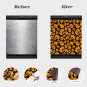 Dishwasher Magnet Cover - Reusable Magnetic Tiles Decal - Pack of 4 Tiles - V052