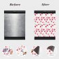 Dishwasher Magnet Cover - Reusable Magnetic Tiles Decal - Pack of 4 Tiles - V057