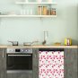 Dishwasher Magnet Cover - Reusable Magnetic Tiles Decal - Pack of 4 Tiles - V057