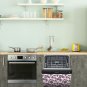 Dishwasher Magnet Cover - Reusable Magnetic Tiles Decal - Pack of 4 Tiles - V058