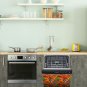 Dishwasher Magnet Cover - Reusable Magnetic Tiles Decal - Pack of 4 Tiles - V059