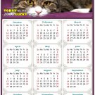 2025 Magnetic Calendar - Calendar Magnets - Today is My Lucky Day - Cat Themed 022 (5.25 x 8)