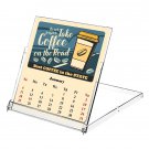 2026 CD-Style Desk Calendar 12 Months Calendar / Planner / (Coffee)