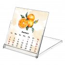 2026 CD-Style Desk Calendar 12 Months Calendar / Planner / (Fruits & Berries)