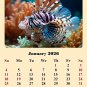 2026 CD-Style Desk Calendar 12 Months Calendar / Planner / (Tropical Fishes)