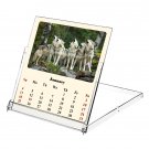 2026 CD-Style Desk Calendar 12 Months Calendar / Planner / (Wolves)