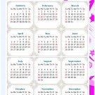 2026 Peel & Stick Calendar - Today is my Lucky Day Removable - 04 (12"x 8")