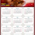 2026 Peel & Stick Calendar - Today is my Lucky Day Removable - Cat 07 (12"x 8")